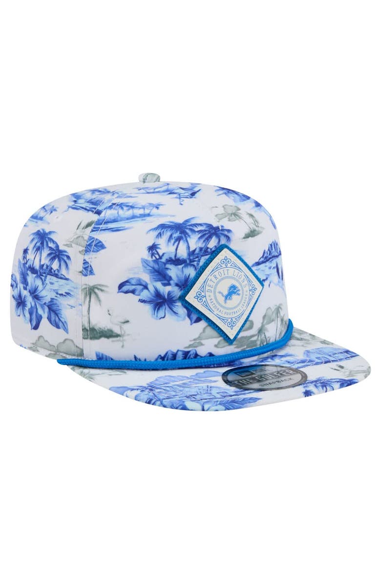 New Era Men's New Era White Detroit Lions Adventure Snapback Golfer Hat, Alternate, color, White