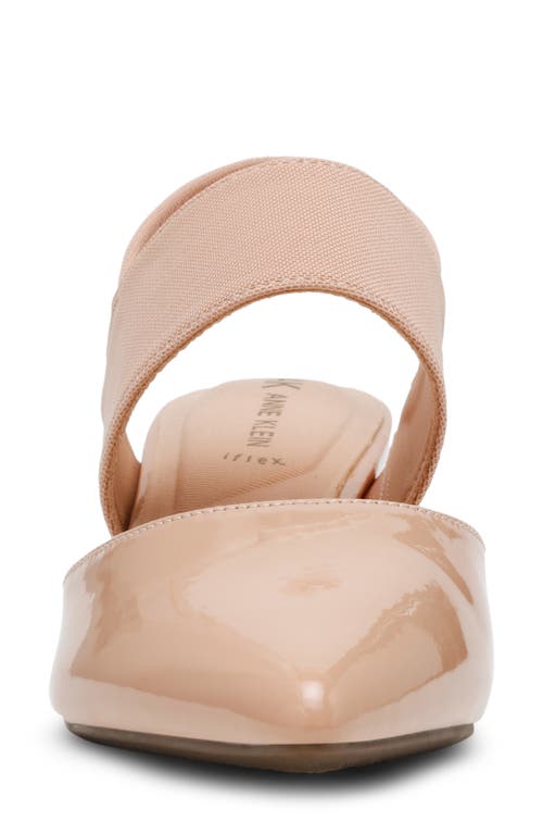 Anne Klein Izel Pointed Toe Pump In Natural Patent