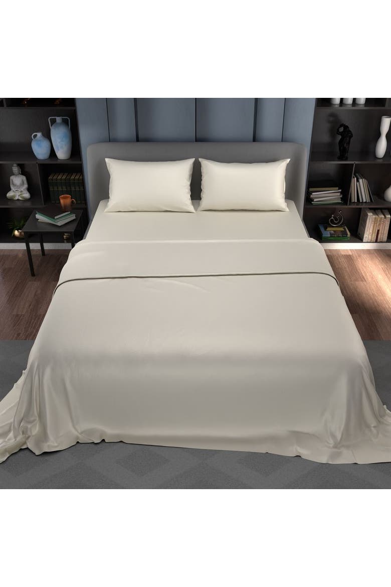 Synergized Bed Sheet Sets, Alternate, color, Ivory - King