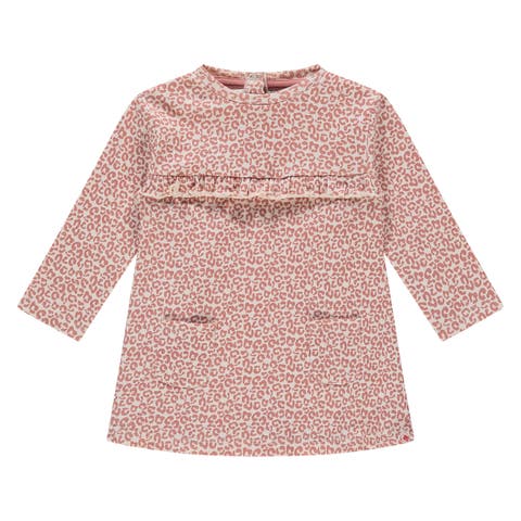 Leopard Print Long Sleeve Dress