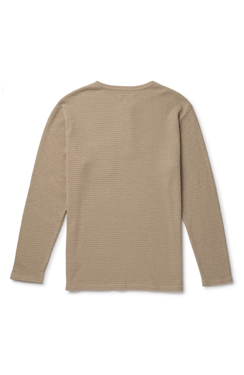 Seager Co Sawpit Long Sleeve Cotton Thermal Henley, Alternate, color, Stone