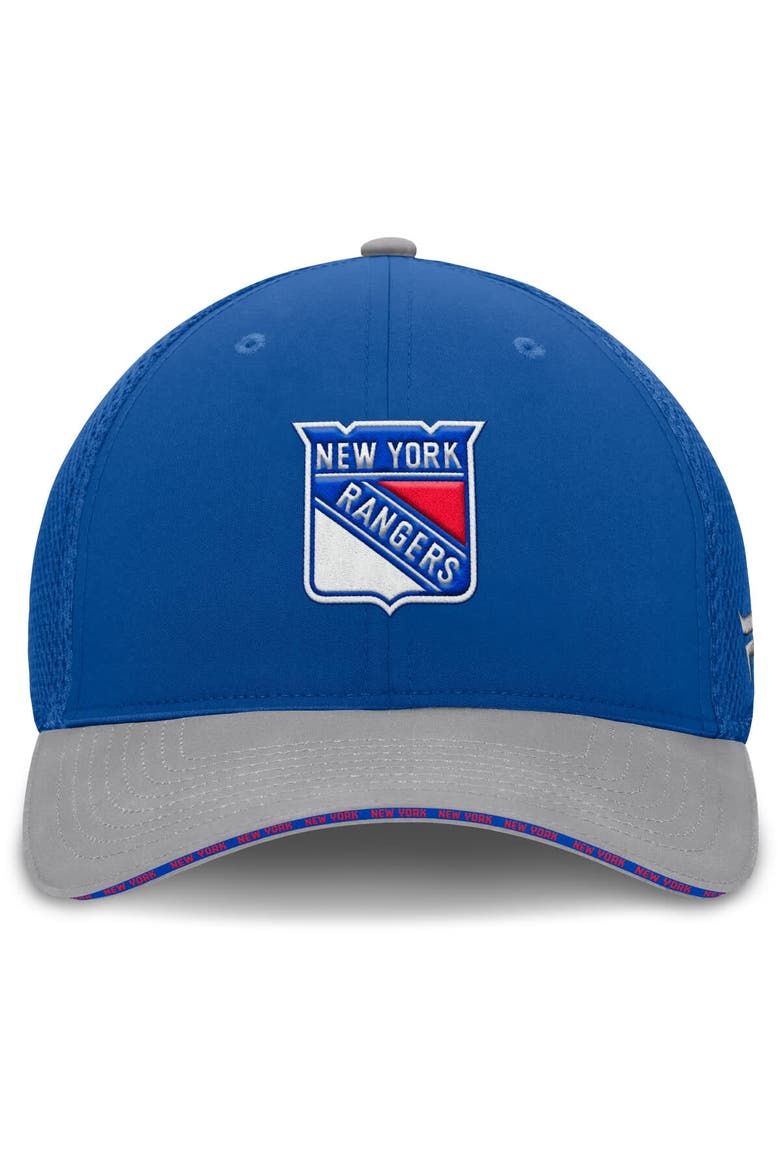 Men's Fanatics Blue New York Rangers Fundamentals Span Flex Hat, Alternate, color, Blue