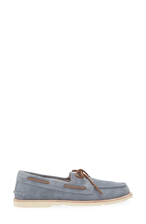 Sperry Top-sider® Sperry Authentic Original™ 2-eye Lugged Boat Shoe In Soft Blue Leather Suede