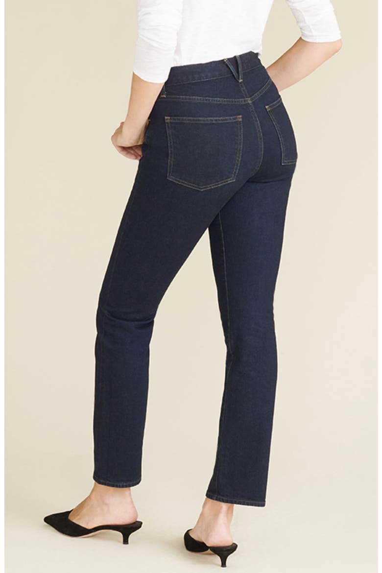 Ryleigh High Waist Slim Straight Leg Jeans, Alternate, color, DARK NIGHT