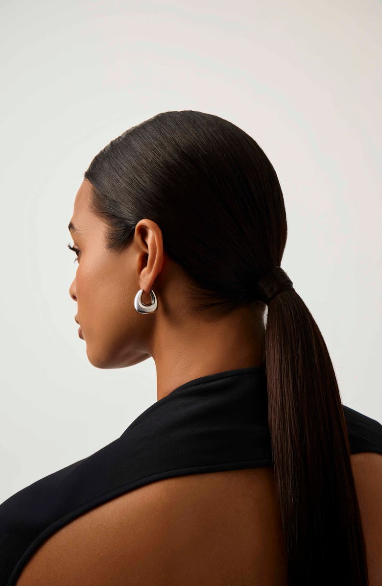 Missoma Sculptural Chubby Small Hoop Earrings, Alternate, color,