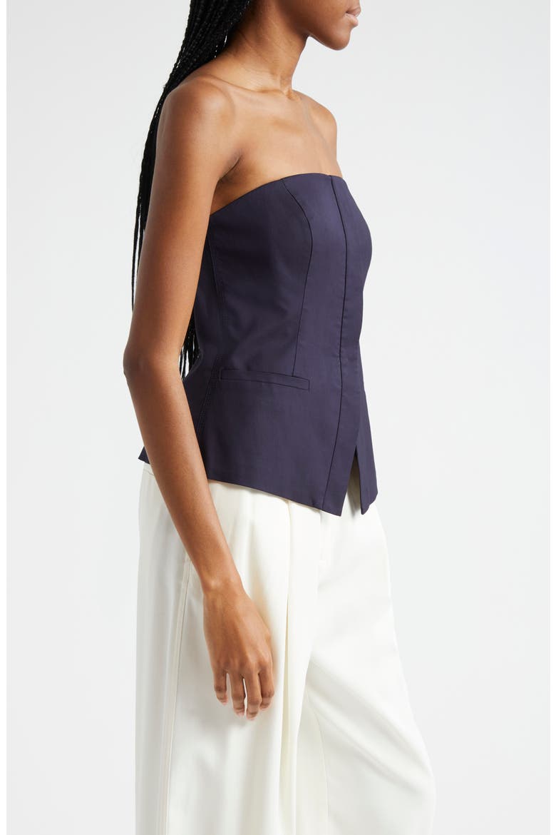 Renee Strapless Top, Alternate, color, MARITIME NAVY