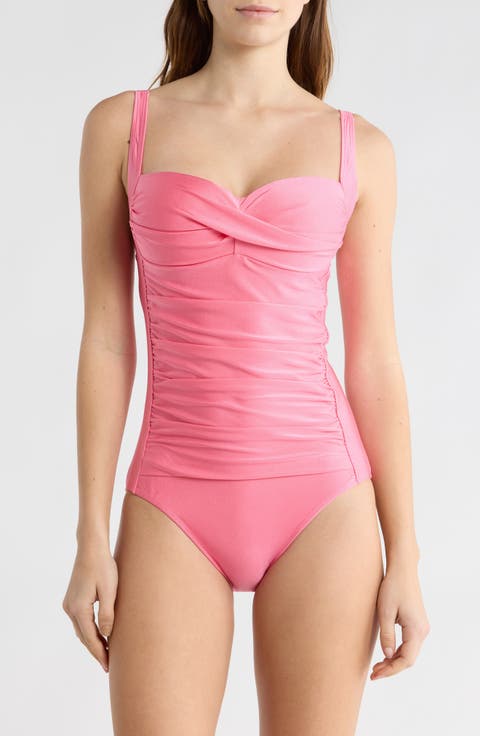 Ruched One-Piece Swimsuit