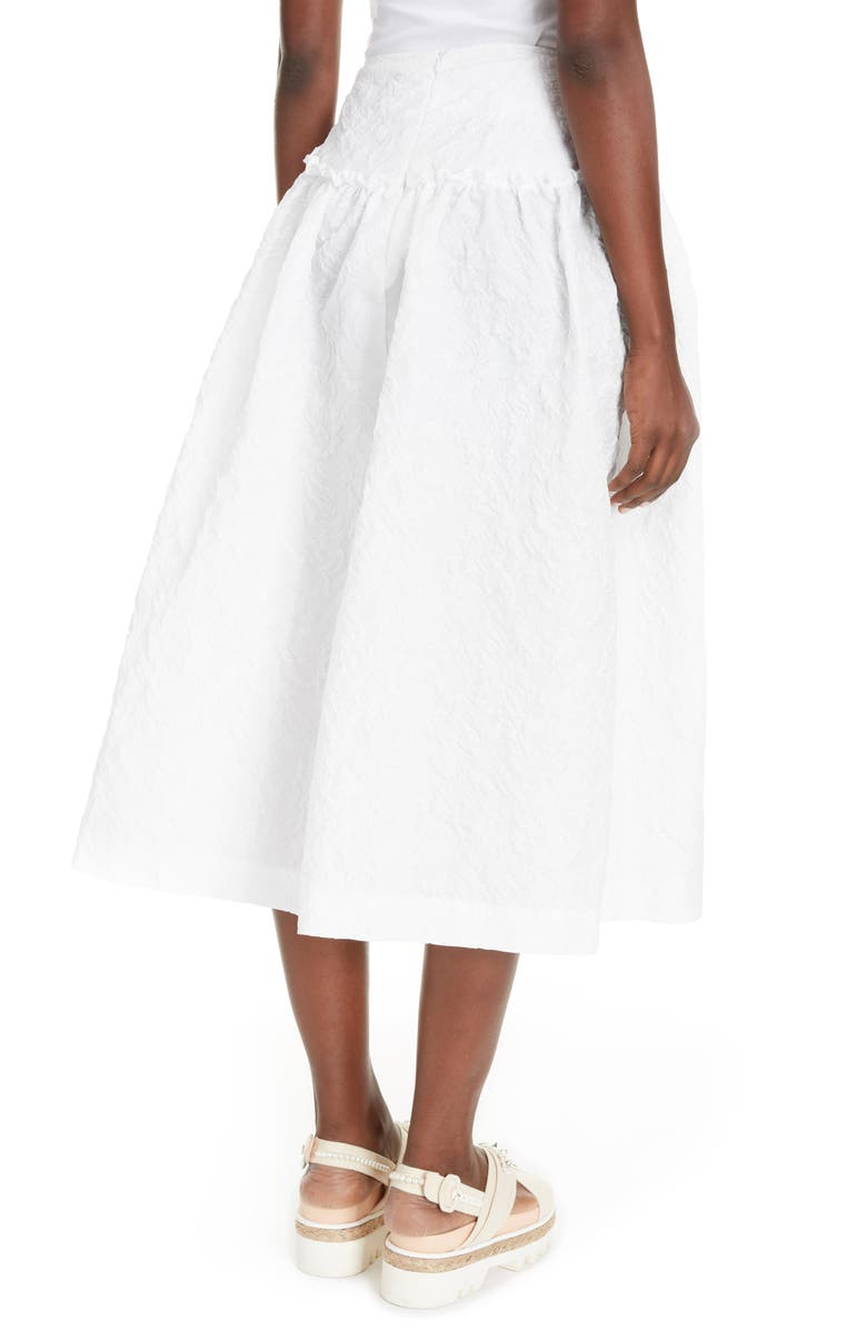 Simone Rocha Cloqué Midi Skirt, Alternate, color,