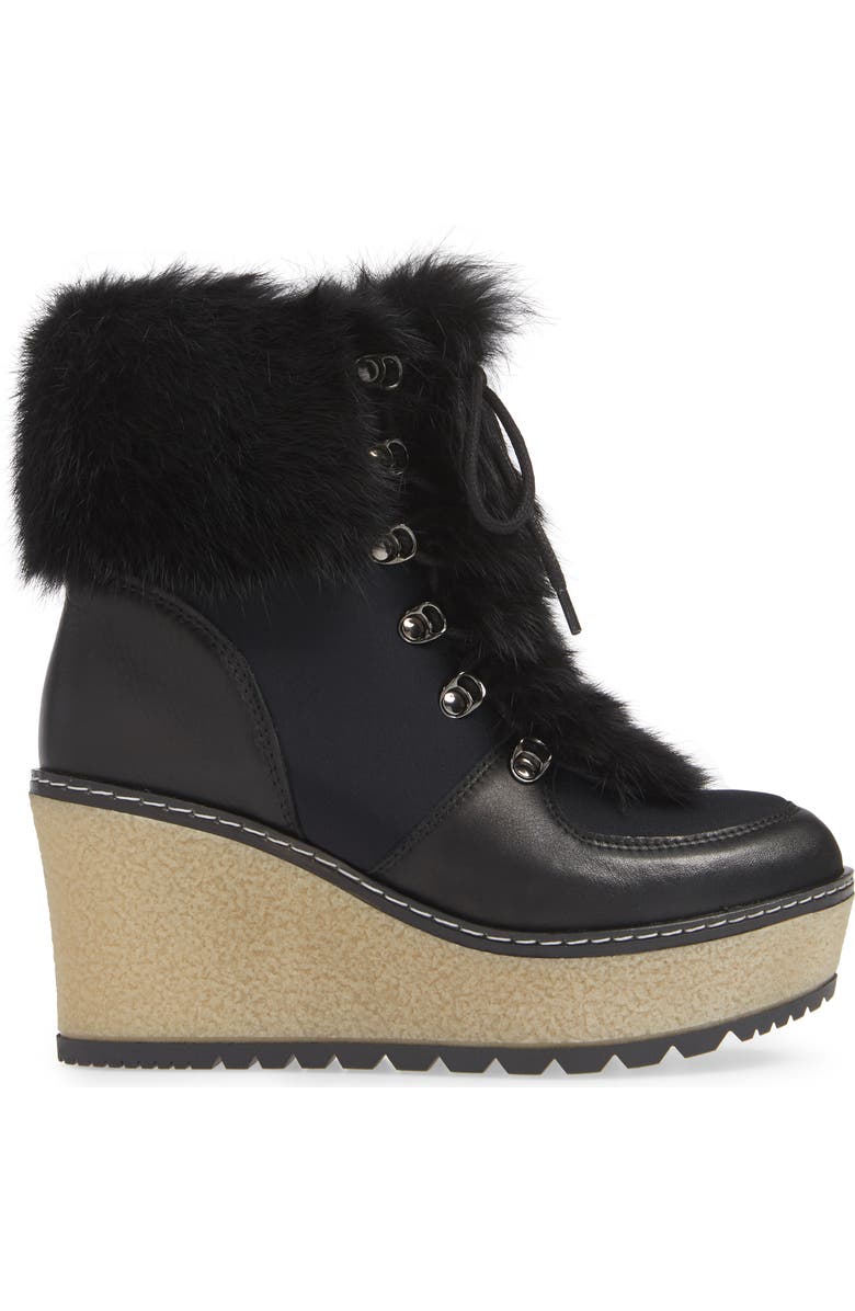 Rudsak Torres Waterproof Genuine Rabbit Fur Trim Boot, Alternate, color,