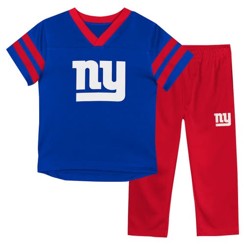 Outerstuff Kids'  Toddler New York Giants T-shirt & Pants Set In Multi