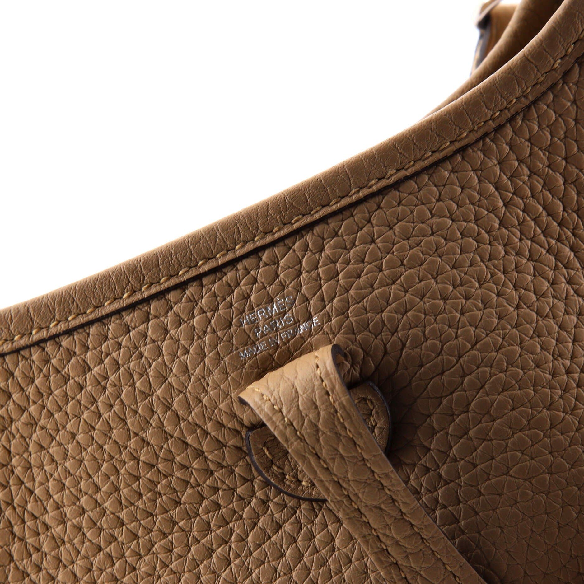 Pre-Owned Hermes Evelyne Bag Gen III Clemence TPM, Alternate, color, Poussiere
