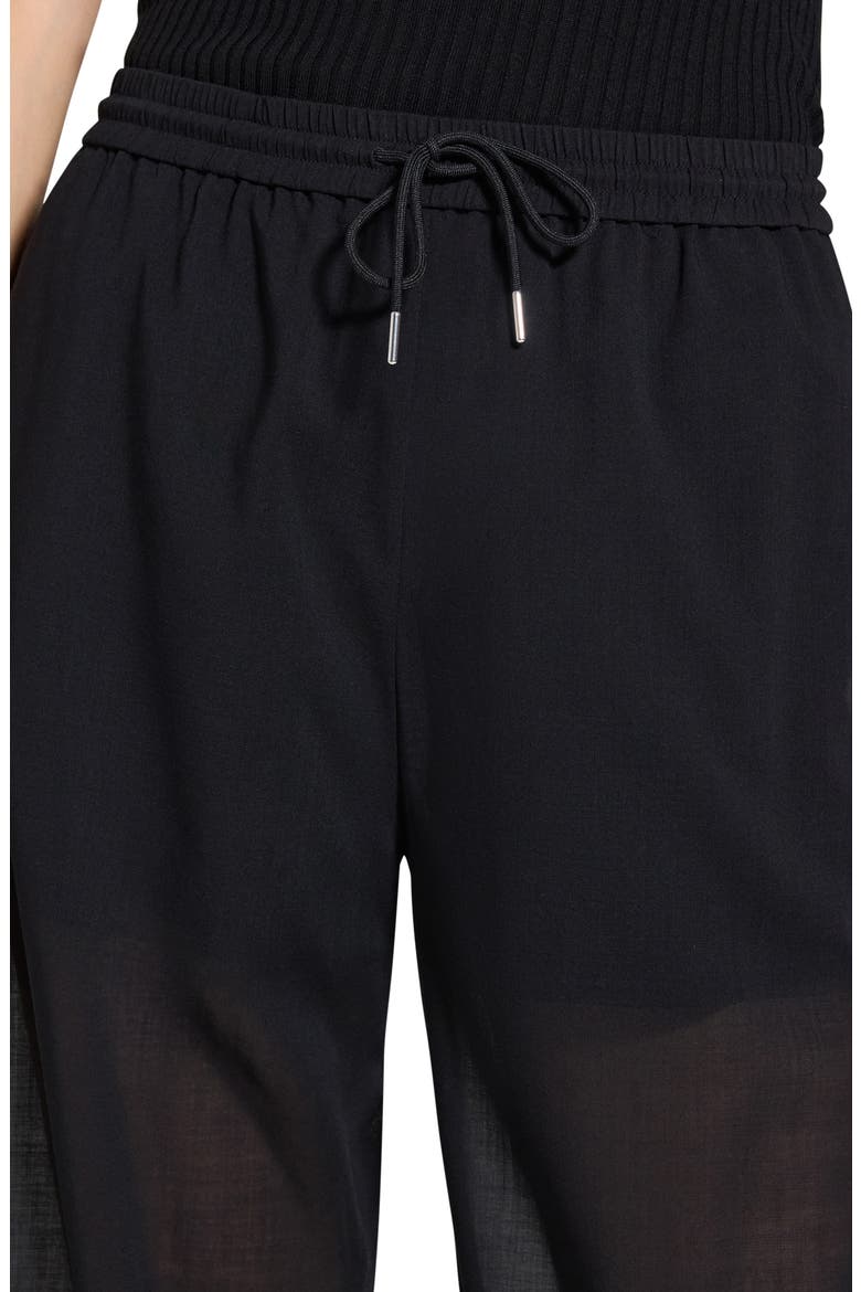 Wool Blend Drawstring Pants, Alternate, color, BLACK