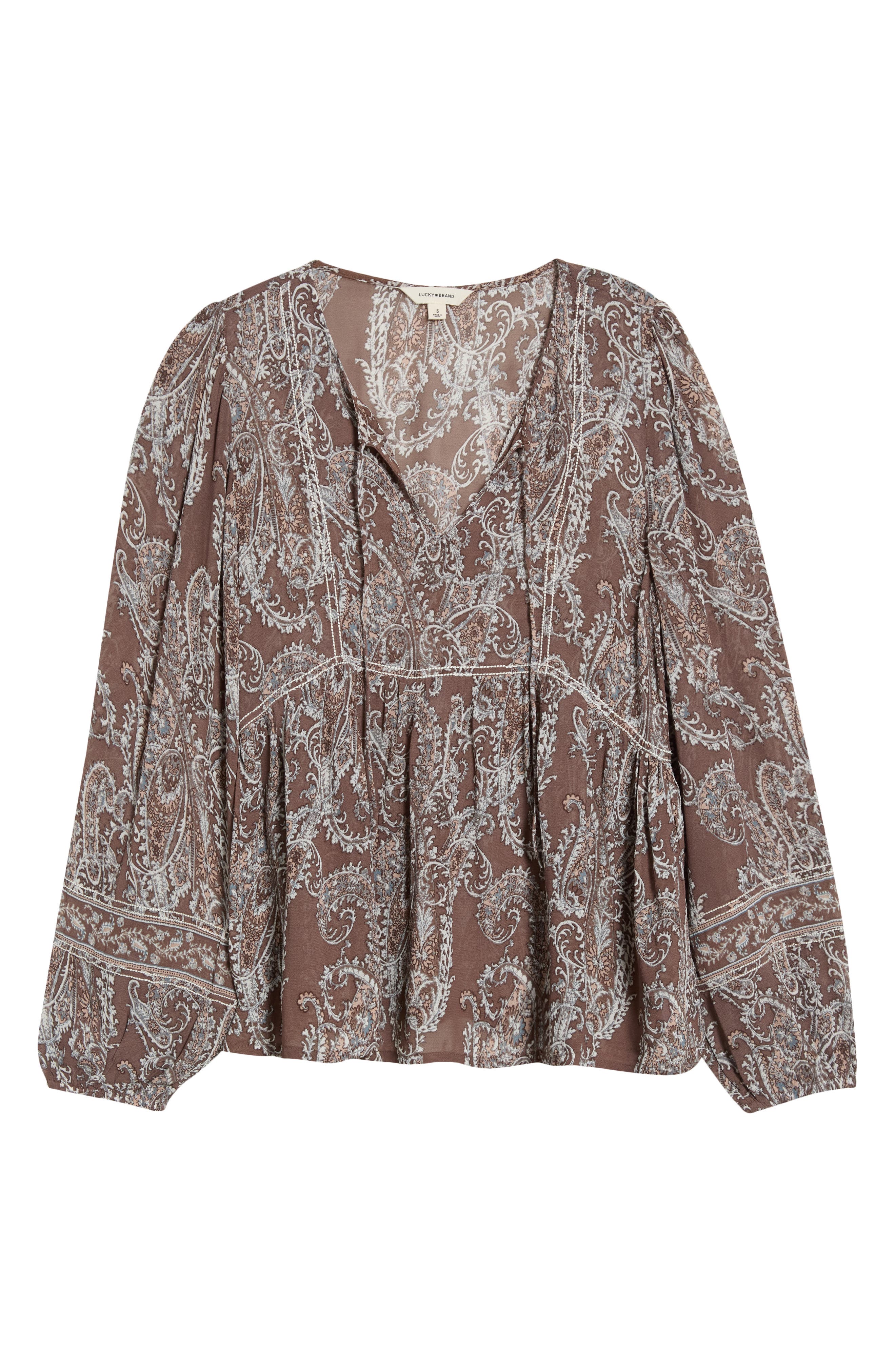 selected BROWN PAISLEY