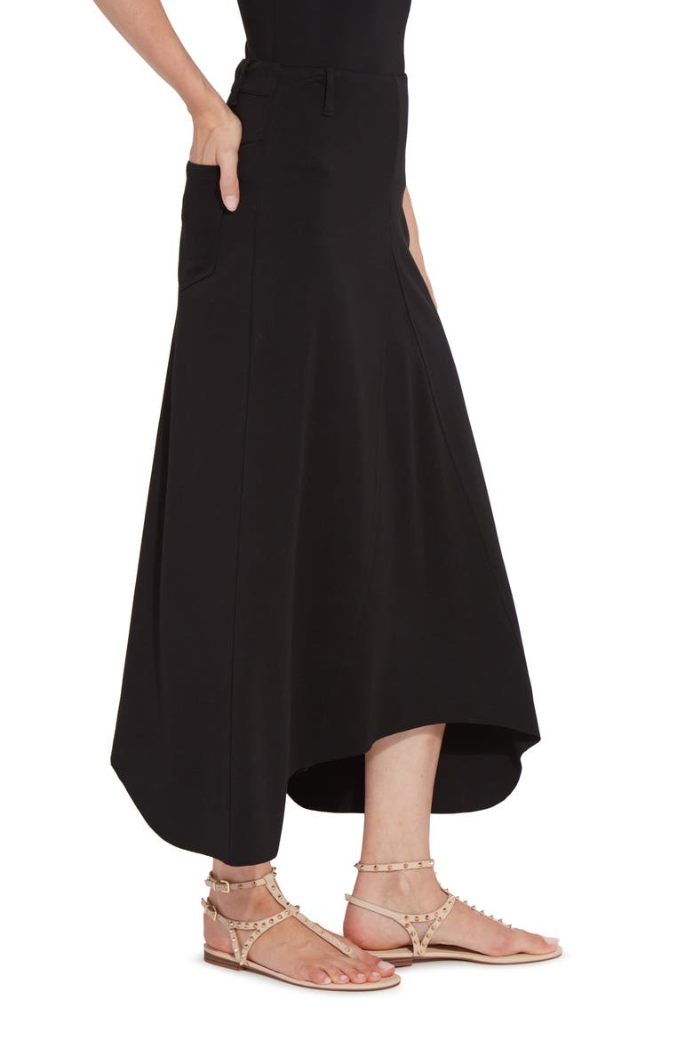 Riley Ponte Maxi Skirt, Alternate, color, BLACK