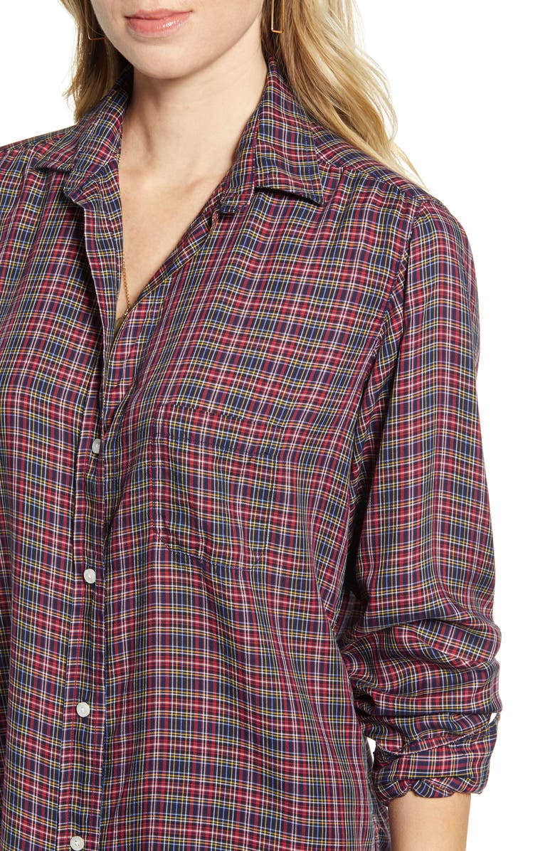 Grayson The Hero Plaid Liquid Lyocell Shirt, Alternate, color, 