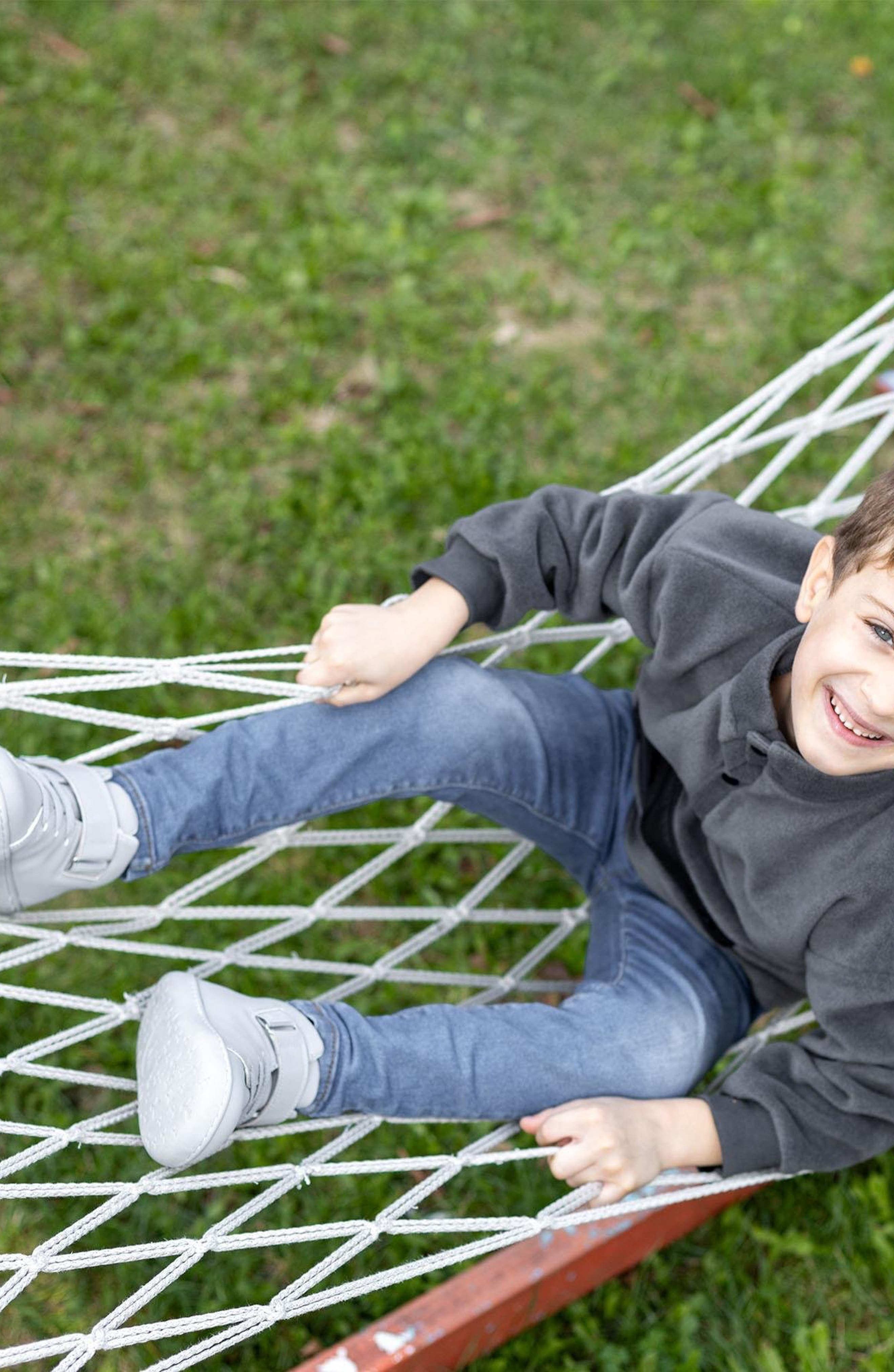 Hopfrög Kids Kids' Smart Walker High Top Sneaker, Alternate, color, Super Matt Cool Gray