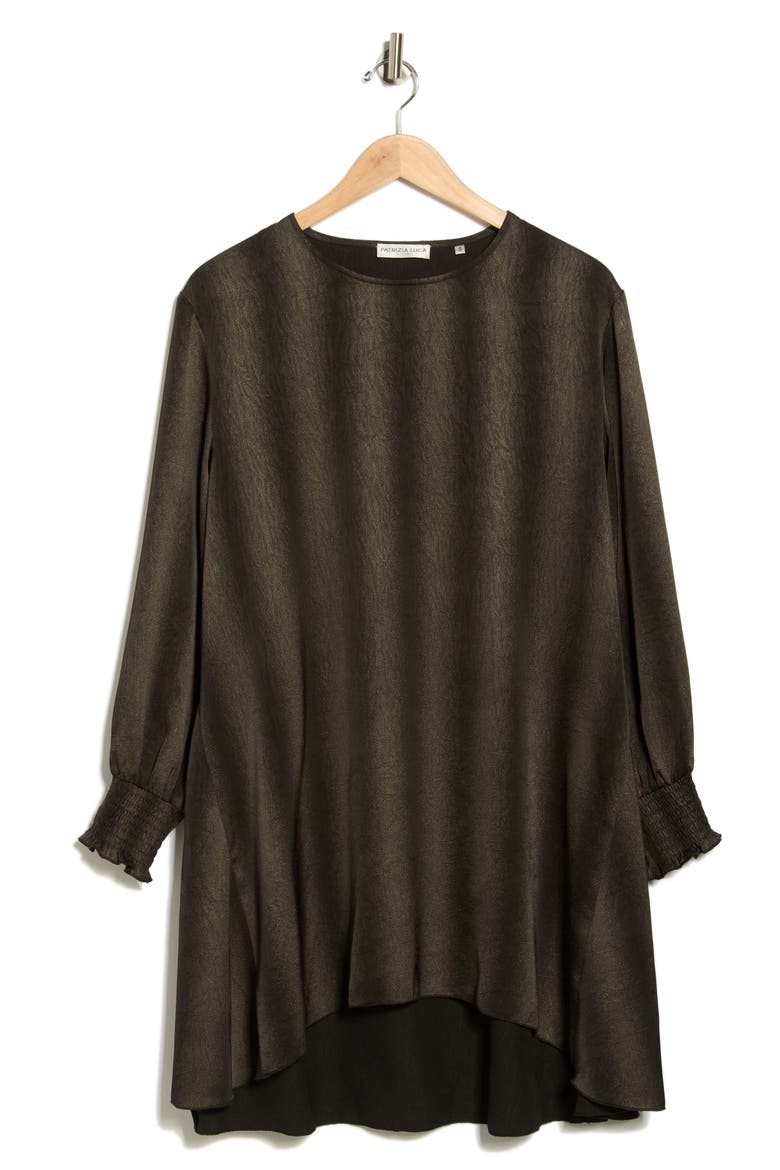 Smoke Sleeve Tunic Top, Alternate, color, BLACK