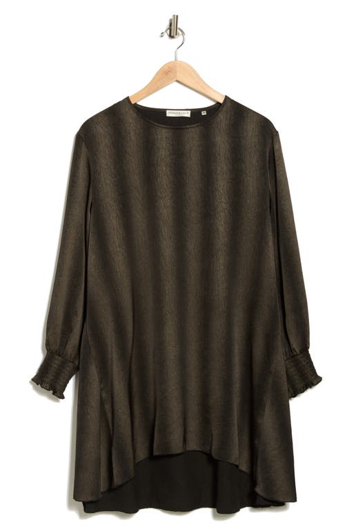 Patrizia Luca Smoke Sleeve Tunic Top In Black