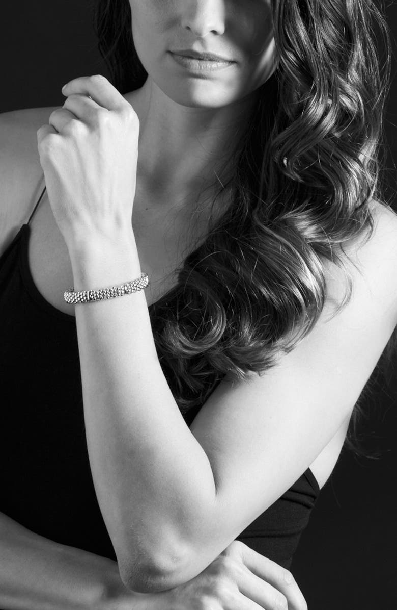 LAGOS Caviar Rope Bracelet, Alternate, color, Silver
