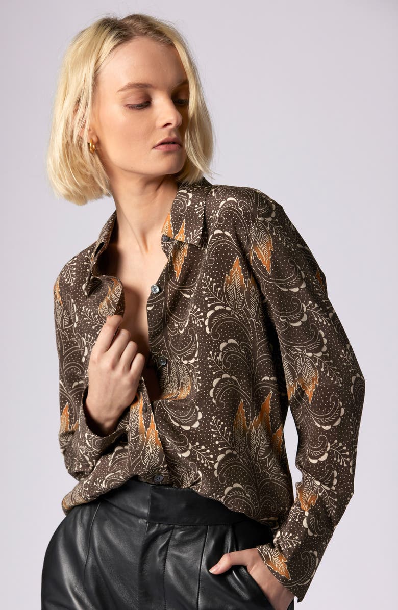 Equipment Leona Print Silk Shirt, Alternate, color, 