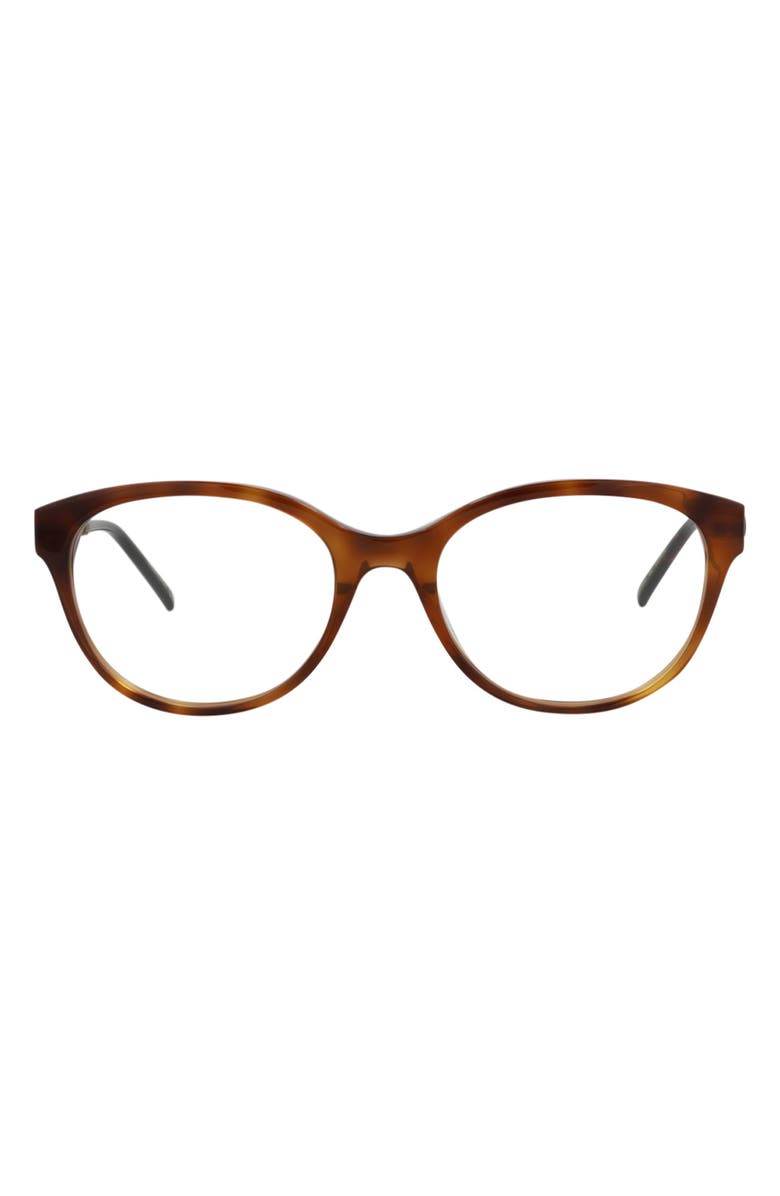 Gucci Novelty 53mm Cat Eye Optical Glasses, Main, color, 