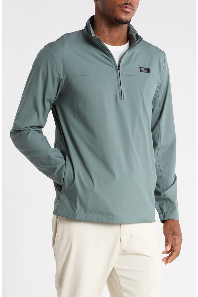Wanderlust Quarter Zip Pullover, Main, color, BALSAM GREEN