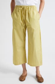 LESET Yoshi Stripe Cotton Blend Drawstring Pants