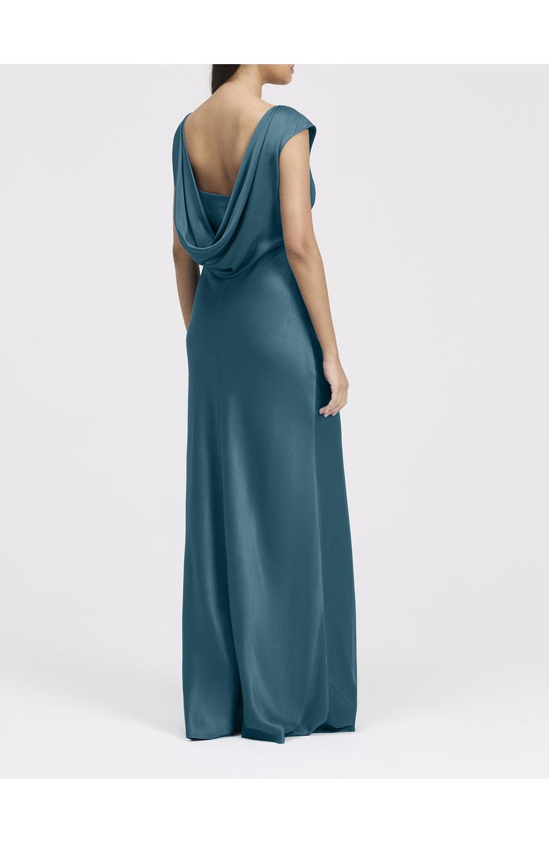Ghost London Octavia Cowl Back Satin Maxi Dress, Alternate, color, Emerald