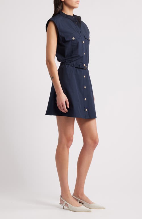 Frame The Safari Dress In Navy