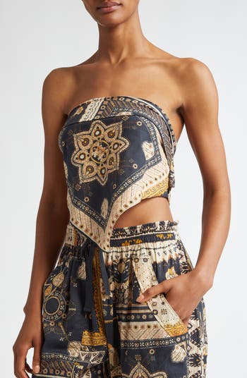 Isabel Marant Étoile Feyza Convertible Mixed Print Cotton