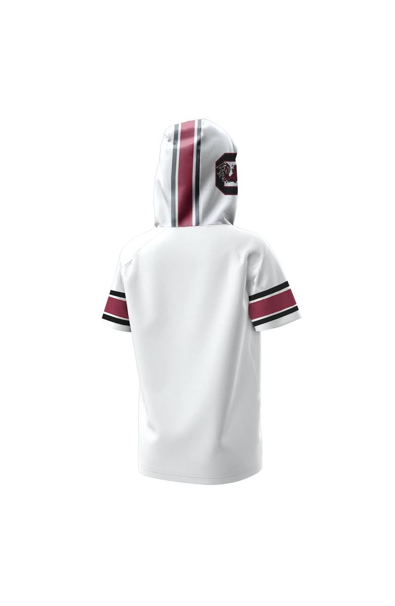 Under Armour Youth Under Armour  White South Carolina Gamecocks ArmourFuse Jersey Raglan Hooded T-Shirt, Alternate, color, 