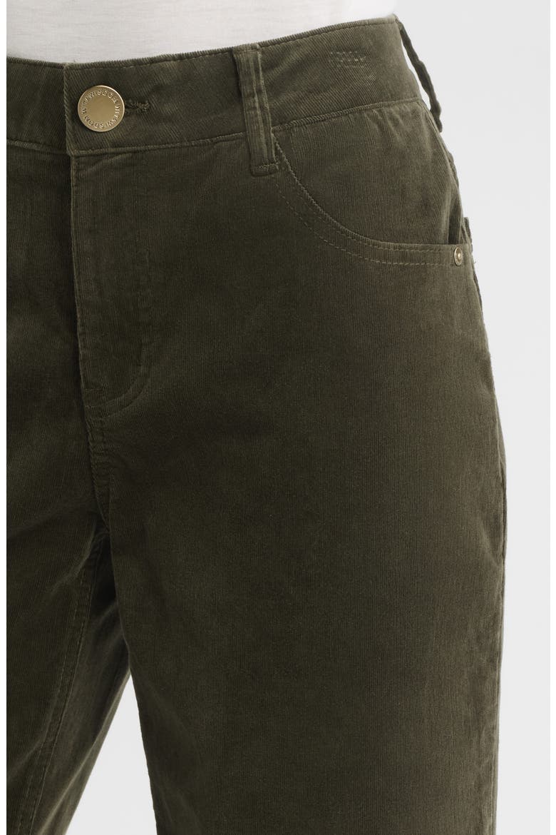 Sam High Waist Wide Leg Corduroy Pants, Alternate, color, DUFFEL GREEN
