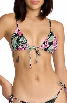 Gritty Aloha Triangle Bikini Top