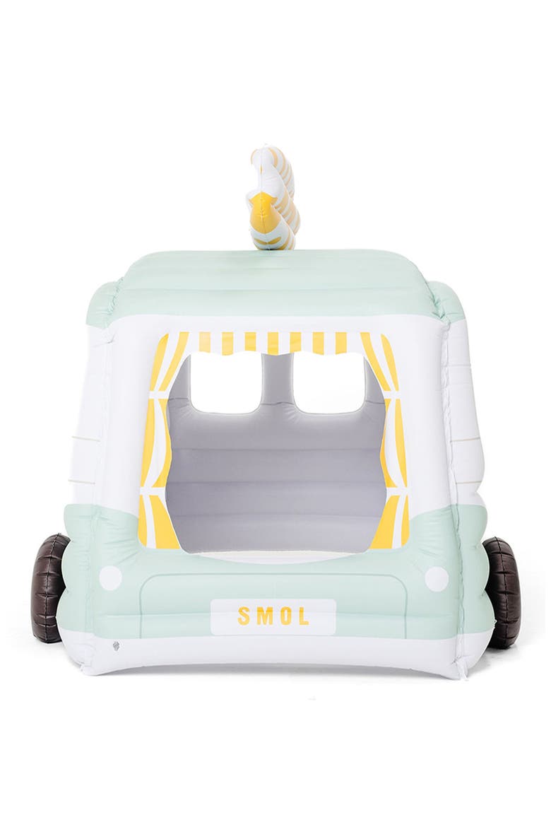 Inflatable Camper Van Play House, Alternate, color, GREEN, WHITE, YELLOW