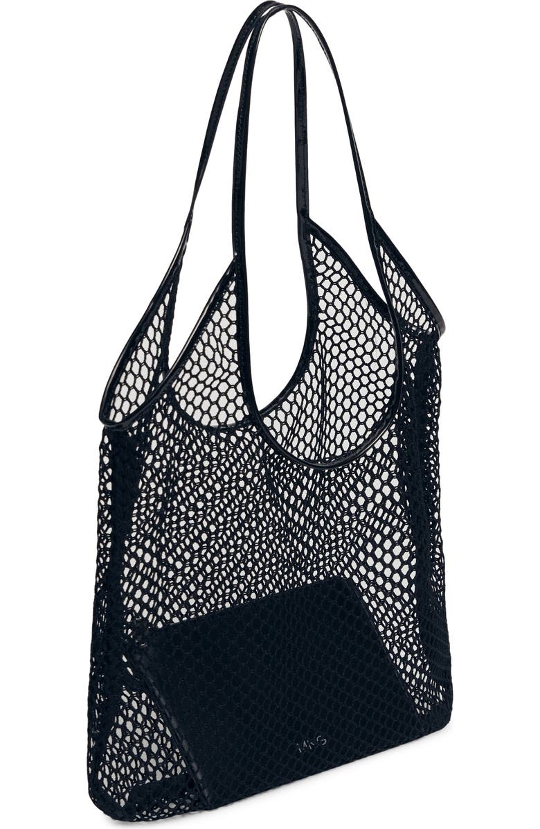 MANGO Mesh Shopper Bag, Alternate, color,