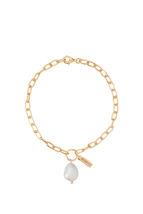 Aphrodite Goddess Pearl Drop Bracelet Small