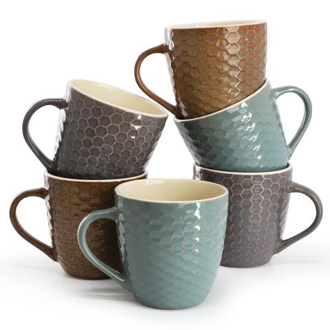 Honeysuckle 6-Piece 15 oz. Mug Set