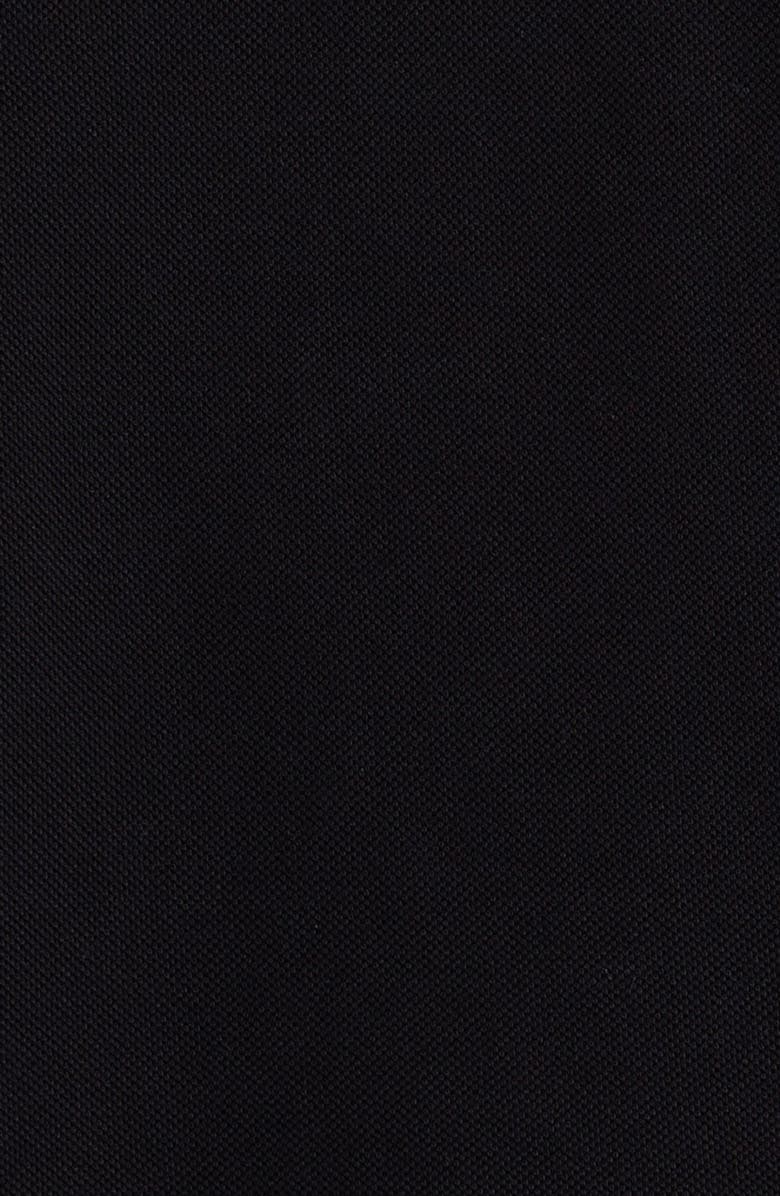 Moncler Kids' Piped Cotton Piqué Polo, Alternate, color, Black