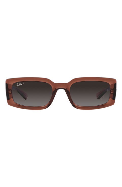 Kiliane 54mm Gradient Polarized Rectangular Sunglasses