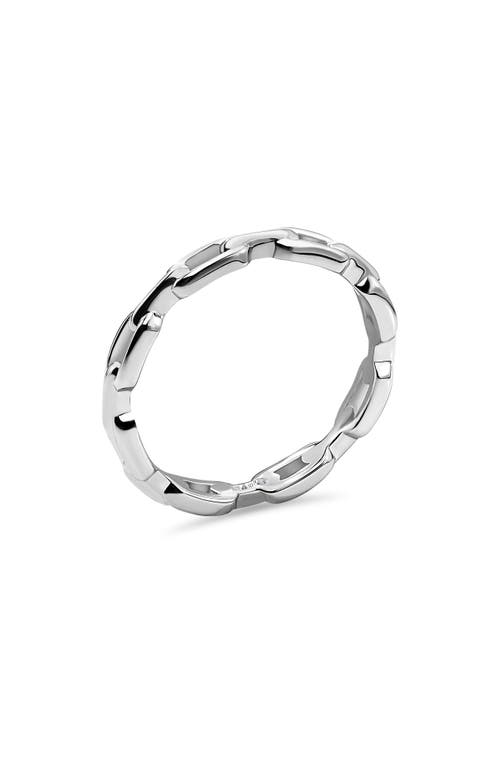 Devata Cable Link Ring In Silver