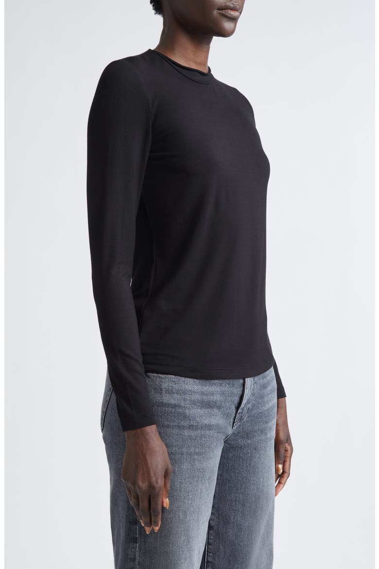 Long Sleeve T-Shirt, Alternate, color, BLACK