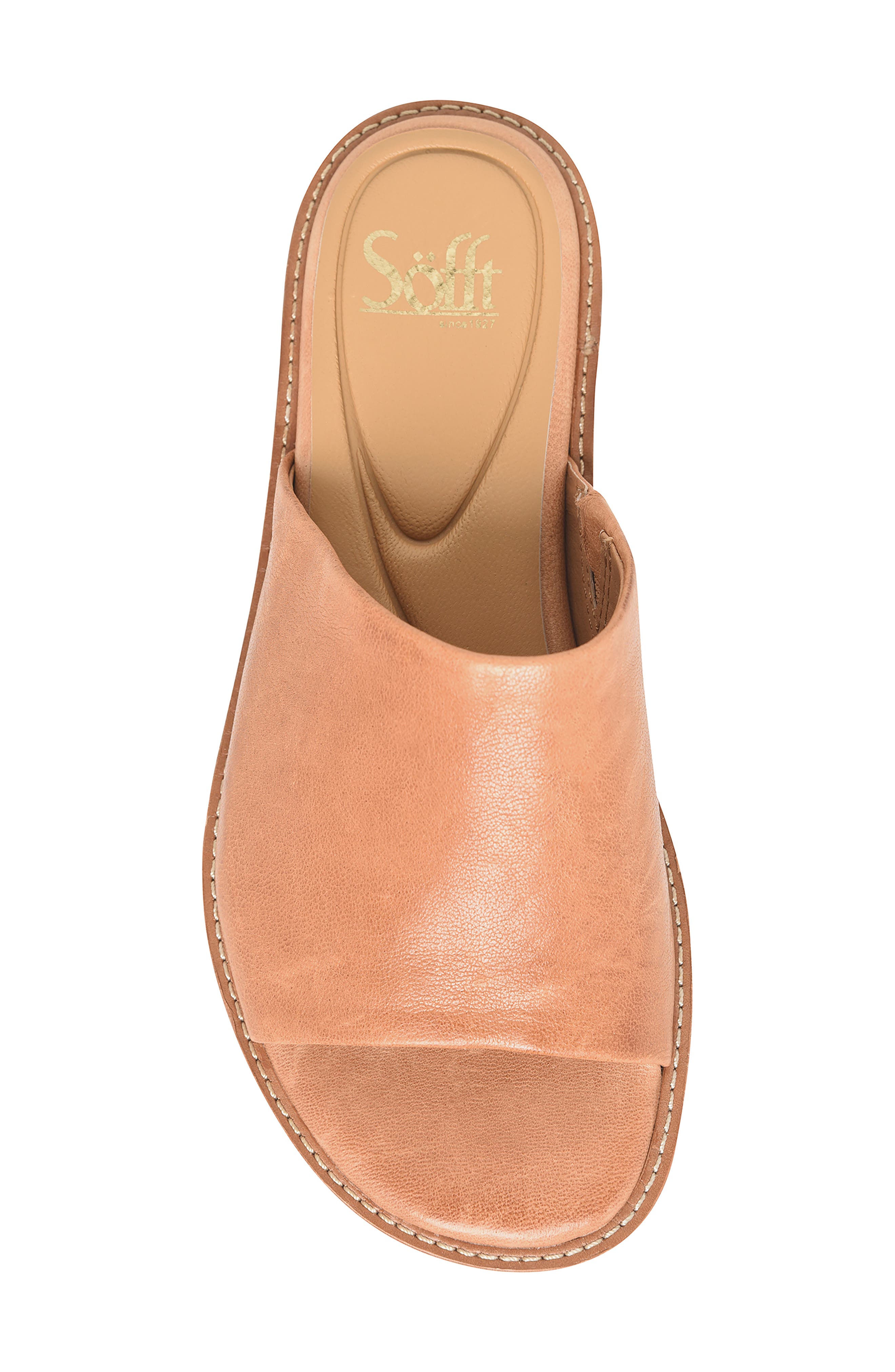 Noble Slide Sandal, Alternate, color, LUGGAGE