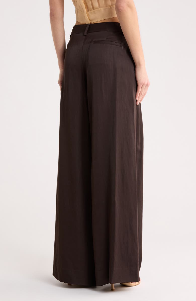 TWP New Didi Wide Leg Pants, Alternate, color, Chocolate