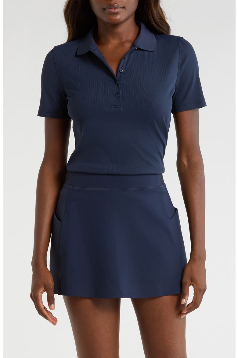 Tech Rib Golf Polo, Main, color, TWILIGHT