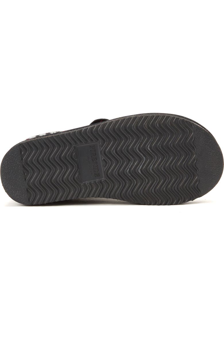 DEARFOAMS Fireside Queenstown Genuine Shearling Clog With Embroidery, Alternate, color, Black