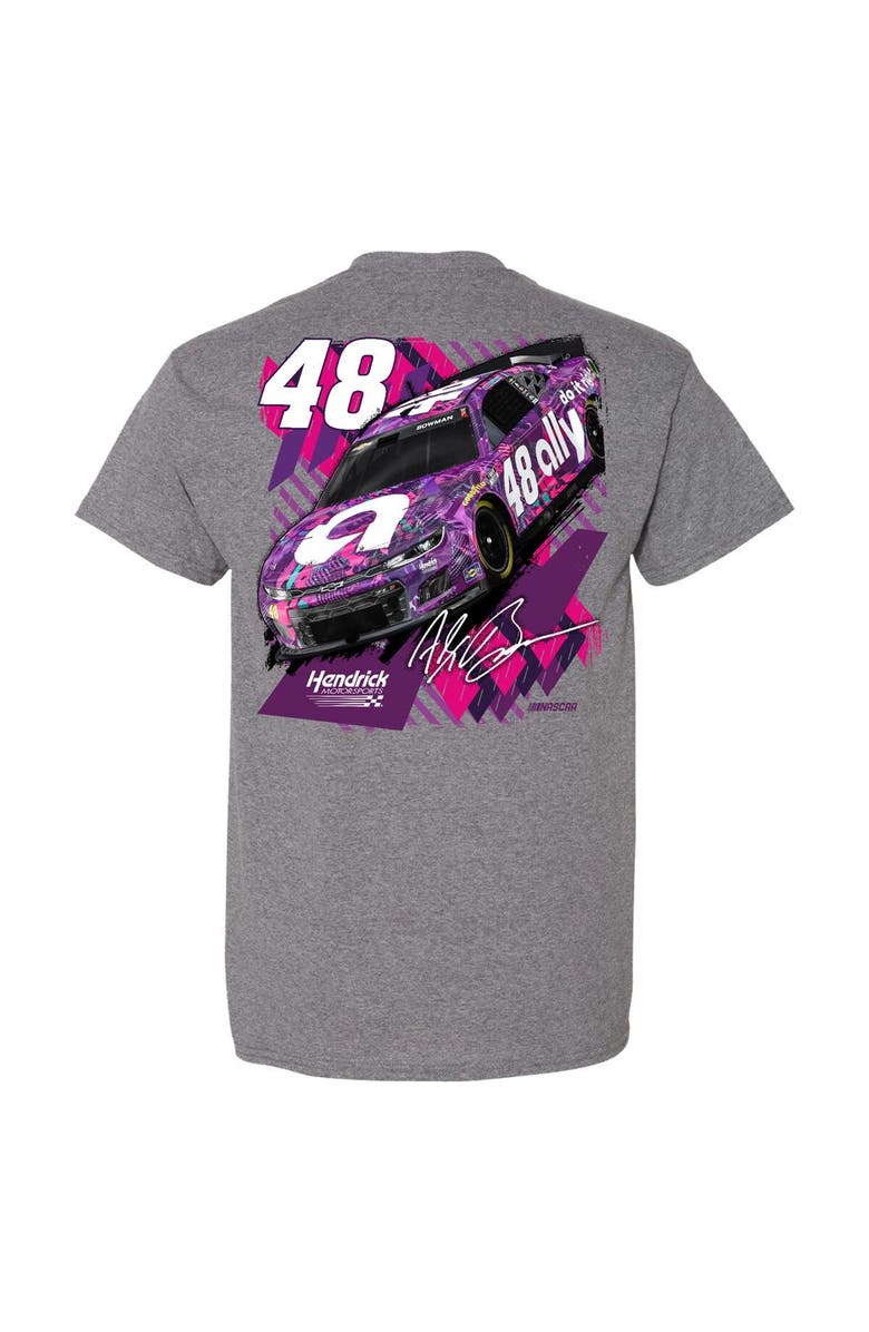 HENDRICK MOTORSPORTS TEAM COLLECTION Men's Hendrick Motorsports Team Collection  Heather Charcoal Alex Bowman  Ally T-Shirt, Alternate, color, 
