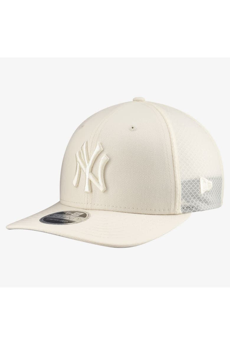 Men's New Era Light Beige New York Yankees Color Pack COOLERA 9SEVENTY Trucker Adjustable Hat, Main, color, Light Beige