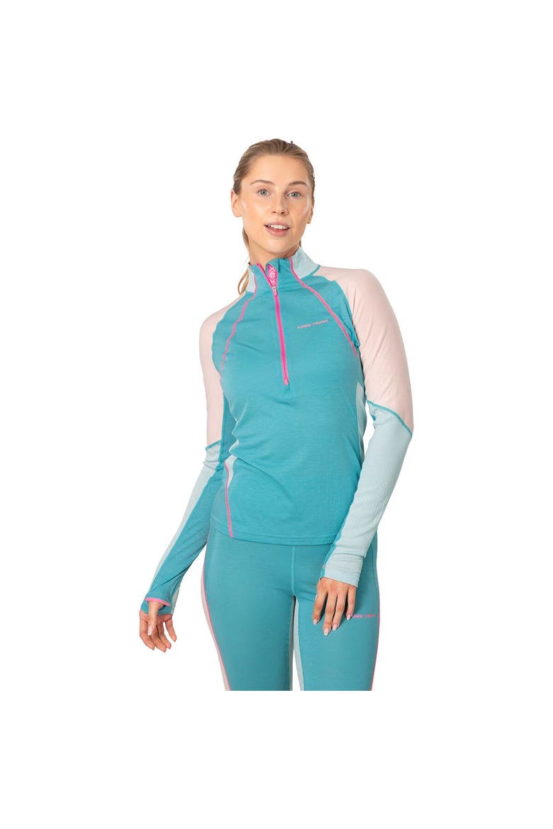 Alma 1/2-Zip Long-Sleeve Baselayer Shirt - Women's, Main, color, Blue Lagoon