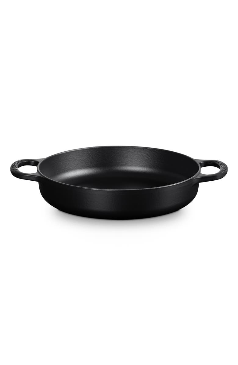 Le Creuset Signature Enamel Cast Iron Everyday Pan, Main, color, Licorice