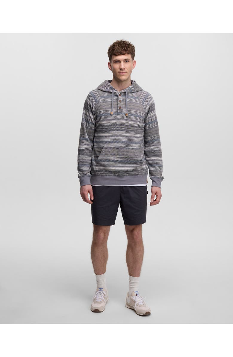 tentree Woodrow Hoodie, Alternate, color, Meteorite Black Multi Stripe